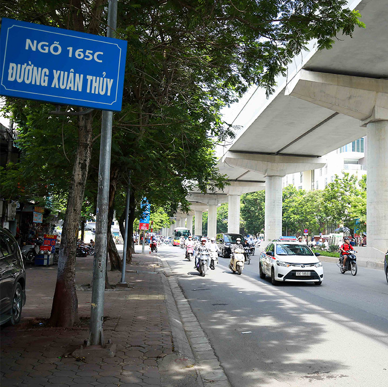 Xuan Thuy Street - A Bustling Street Near Ping Diamond Hotel, Cau Giay