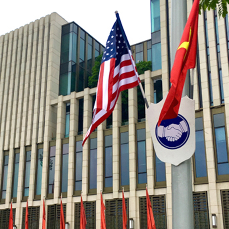 Where is the New US Embassy in Hanoi?